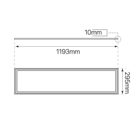 Panel led Eco mode 48w 30x120cm aluminio I-TEC