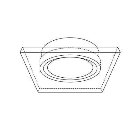 Foco Mirror empotrable cuadrado I-TEC