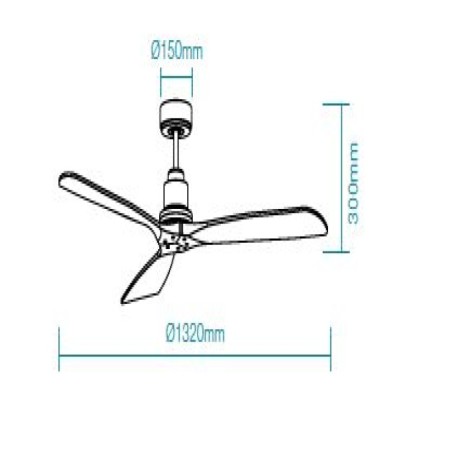 Ventilador de techo Mónica DC blanco Martec