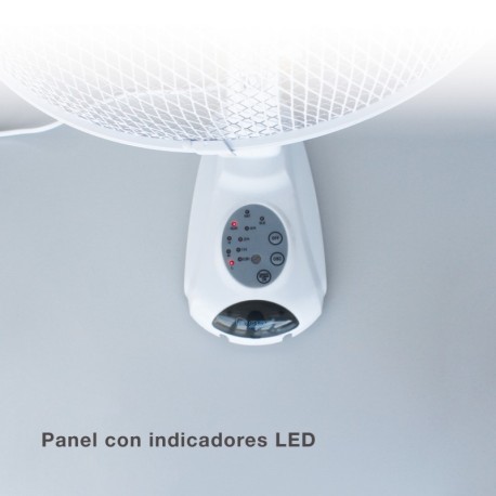 Ventilador de pared Sautar con mando blanco GSC