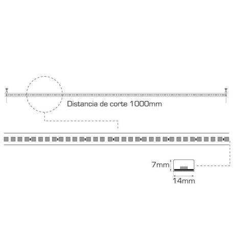 Rollo tira LED Sprit con rectificador 7.2w/m I-Tec