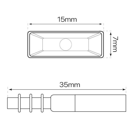 Tapa inicial tira led Lotus I-Tec