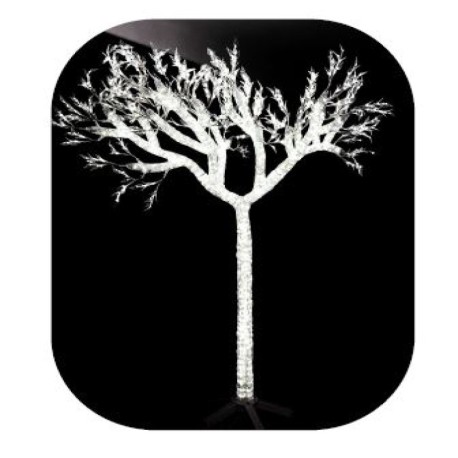 Árbol Deluxe luminoso led blanco Vaelza