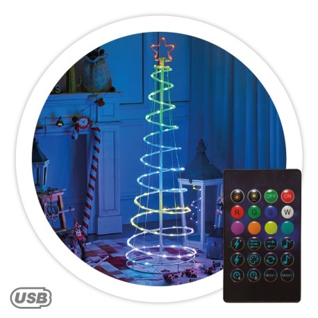 Árbol LED Hode vía bluetooth y mando1,5M RGB IP44 GSC