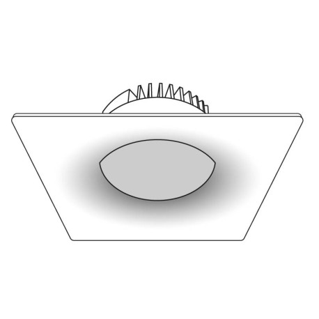 Downlight Curve 15w para empotrar cuadrado I-TEC