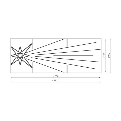 Motivo Star Comet 700 cm Prilux