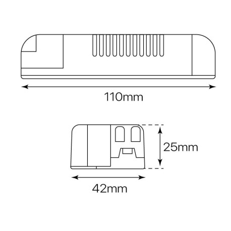 Diver dimmable Triac 9w a 12w I-TEC