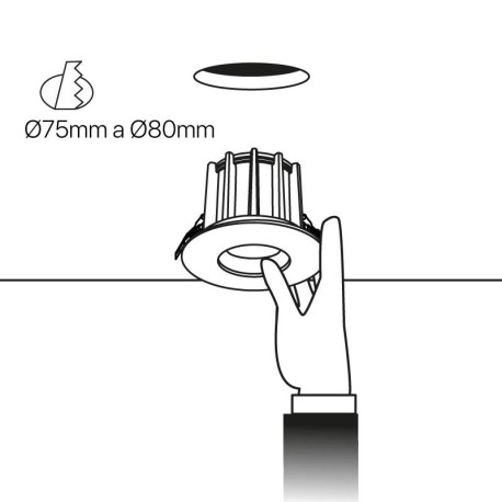 Downlight empotrable SPA 10w I-TEC