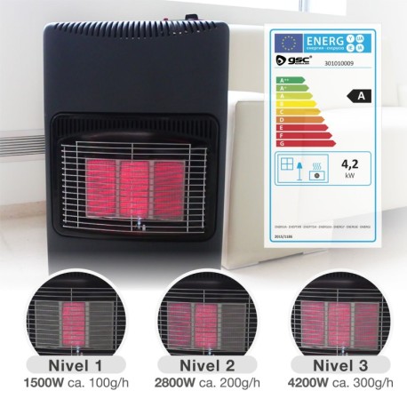 Estufa de gas de infrarrojos plegable Mococa 4200w GSC