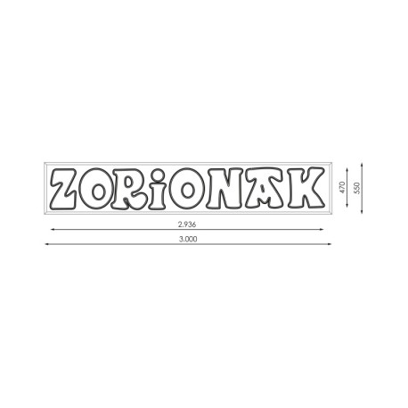 Letrero Zorionak Double Neon Prilux