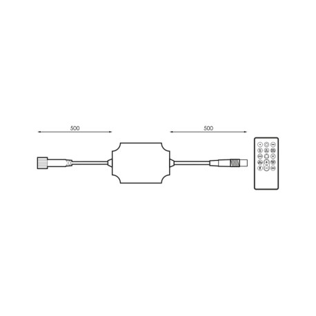 Controlador CW-WW 24V con mando String plus Prilux