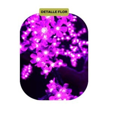 Árbol luminoso cerezo led rosa IP65 Vaelza