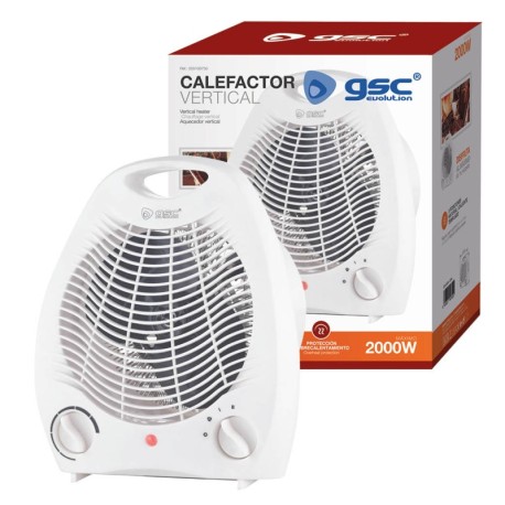 Calefactor eléctrico vertical Tupa 2000w GSC