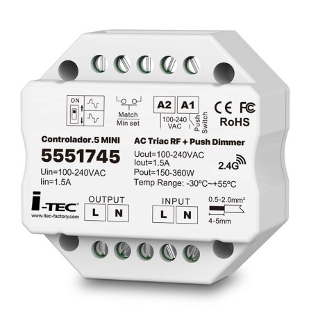 Controlador.5 mini para productos Triac I-TEC