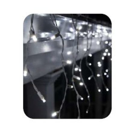 Guirnalda Icicle 1.2x3m 228 led cable blanco Vaelza