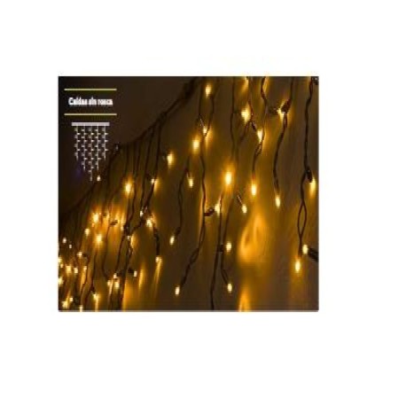 Guirnalda Icicle 1.2x3m 228 led cable blanco Vaelza