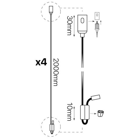 Kit suspensión plafones y paneles led I-TEC