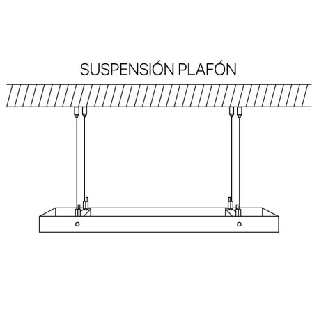 Kit suspensión plafones y paneles led I-TEC