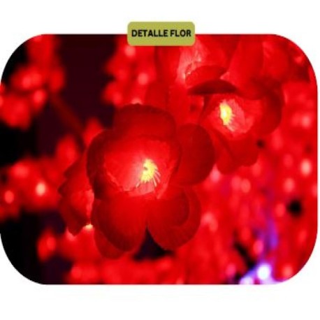 Arbol LED Cerezo rojo/blanco - IP65 de Vaelza