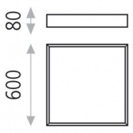 Plafón de techo Munich 60cm 3000k de ACB Iluminación