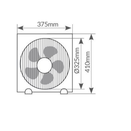 Ventilador de suelo Box Fan cuadrado Behda GSC