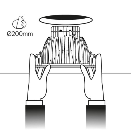 Downlight empotrable Down-led 25w I-TEC