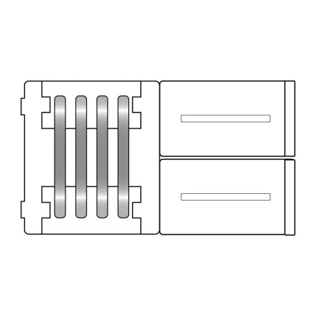 Unión directa RGB 4 pin tiras led 12/24V I-TEC