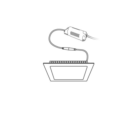 Downlight Slim empotrable cuadrado 6w I-TEC