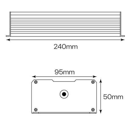 Driver tira led 24v 150w IP67 I-TEC