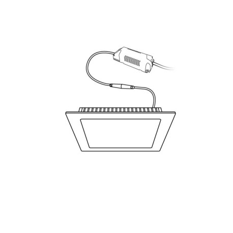 Downlight Slim empotrable cuadrado 9w I-TEC