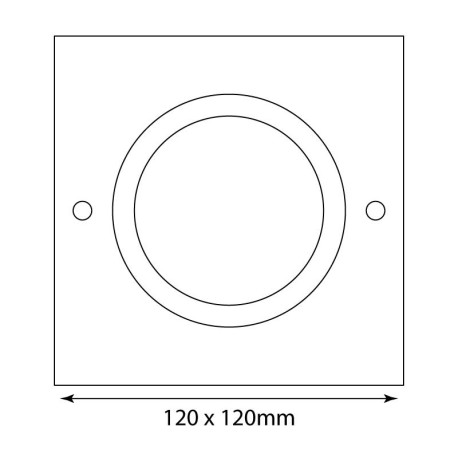 Downlight empotrable Minisquare led15w I-TEC