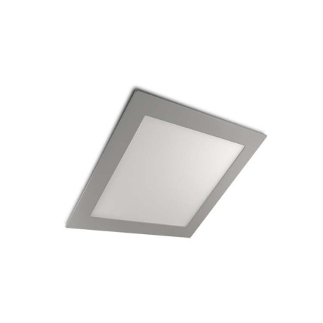 Downlight Slim empotrable cuadrado 9w gris I-TEC