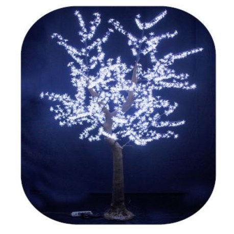 Árbol luminoso LED cerezo blanco 2.50m Vaelza