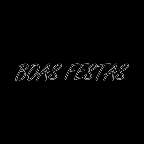 Letrero Boas Festas Freestyle  Prilux