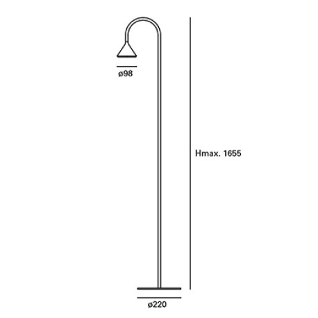 Lámpara de pie Ding 6.6w 3000k Forlight