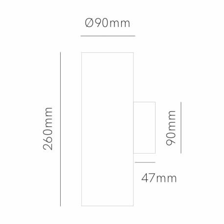 Aplique Sunset XL Dual 2x16w  Beneito Faure